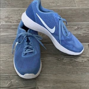 Nike revolution blue sneakers